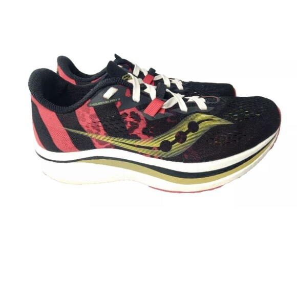 Saucony Endorphin Pro 2 Kellen Men\'s Shoes Size 6.5  Sneakers Black, Red, Gold main image 4